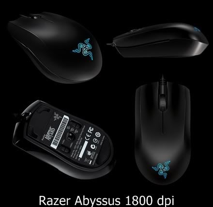 1800DPI Razer Precision infrared sensor 2). 1000Hz Ultrapolling /1ms response time 3). Three independent programming Hyperesponse buttons