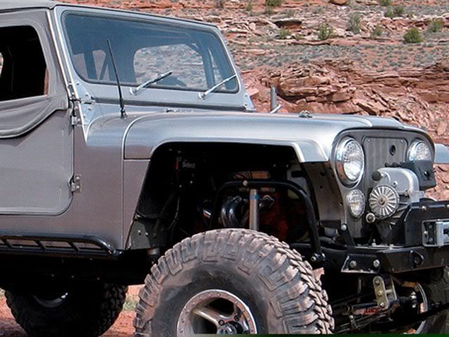 Fiberglass jeep rock crawler hood #5