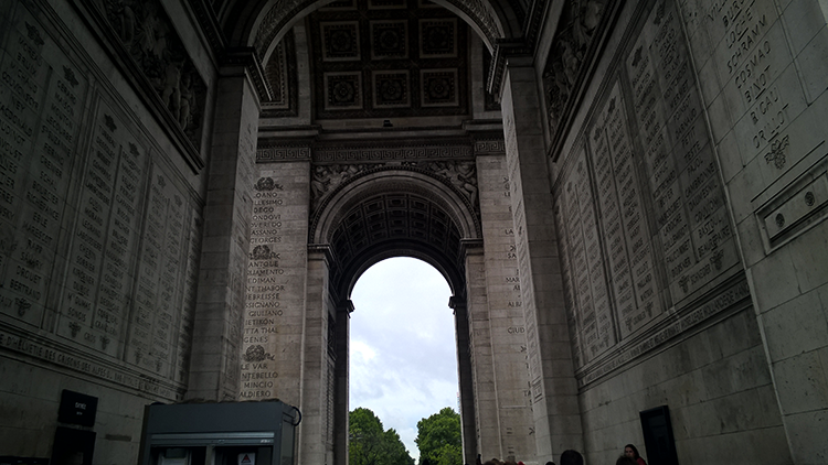 Arco do Triunfo - as batalhas de Napoleão