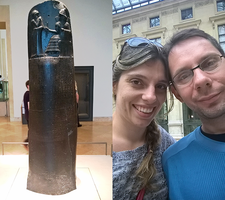 Museu do Louvre - Código de Hamurabi e os dois bestas heh