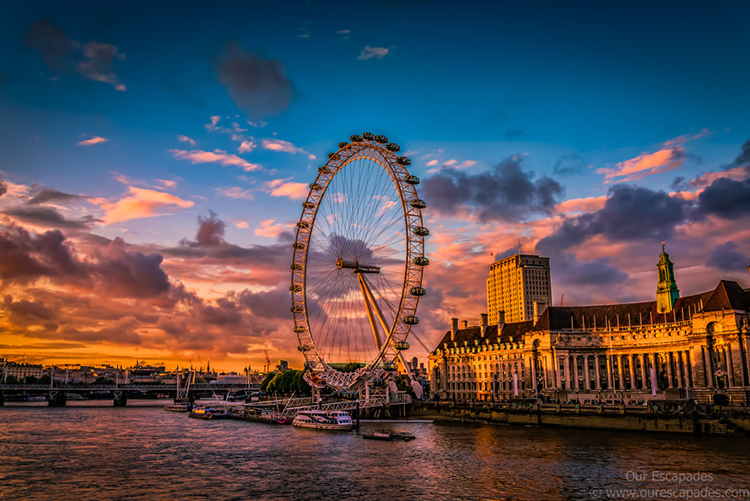 Foto maravilhosa da London Eye pelo Our Escapades