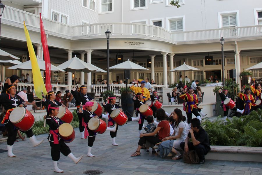 Taiko Drums at the Moana Surfrider, a Westin Resort & Spa Taiko Drums at the Moana Surfrider, a Westin Resort & Spa