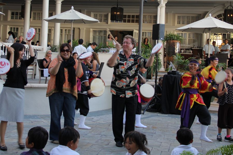 Taiko Drums at the Moana Surfrider, a Westin Resort & Spa Taiko Drums at the Moana Surfrider, a Westin Resort & Spa