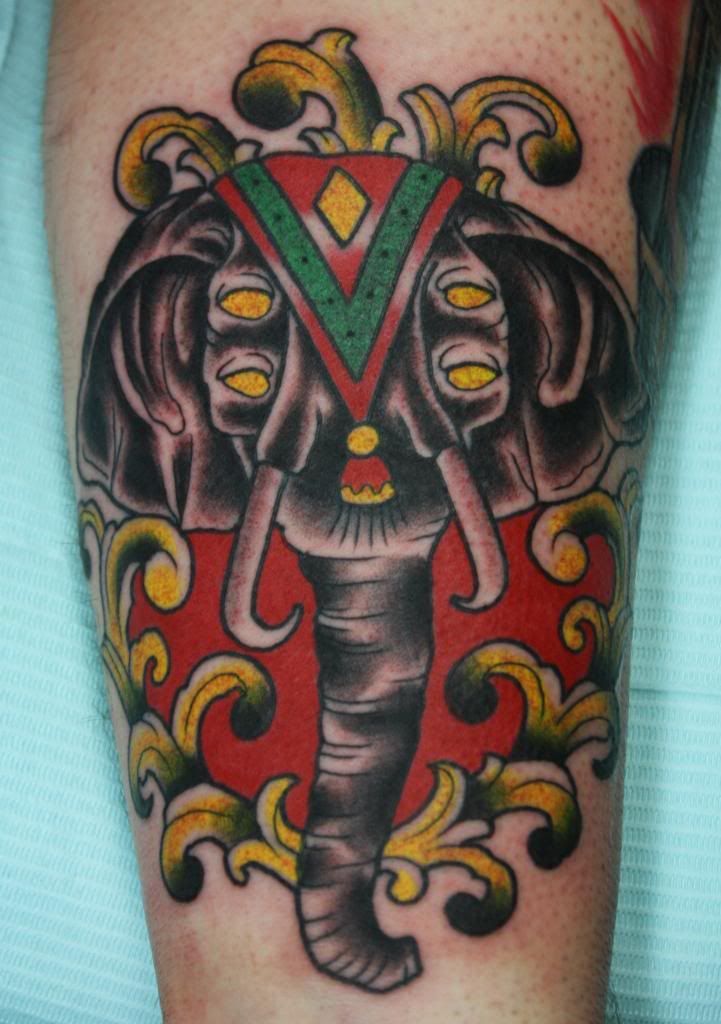 elephant tattoo small