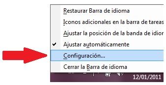 orden de teclas orden de teclas