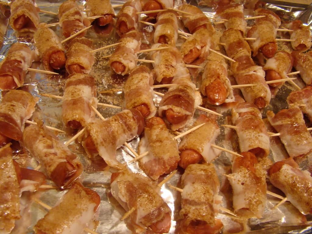 Bacon Wrapped Cocktail Sausages Grace2882