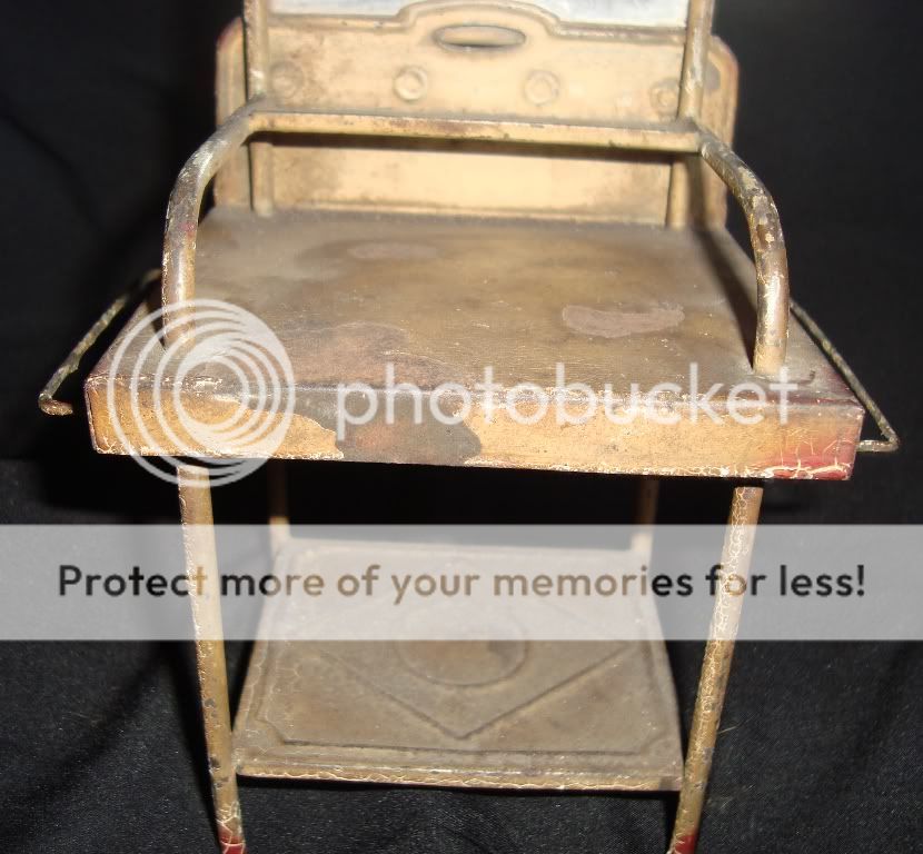 Old Vintage Tin Dressing Table from Germany 1930 Very Rare  