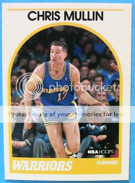   CHRIS MULLIN, 1989 90 NBA HOOPS #90. Card is in nm mt condition