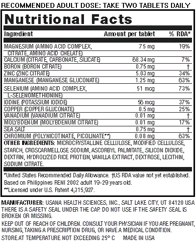 nutrional facts of hsn isoburn