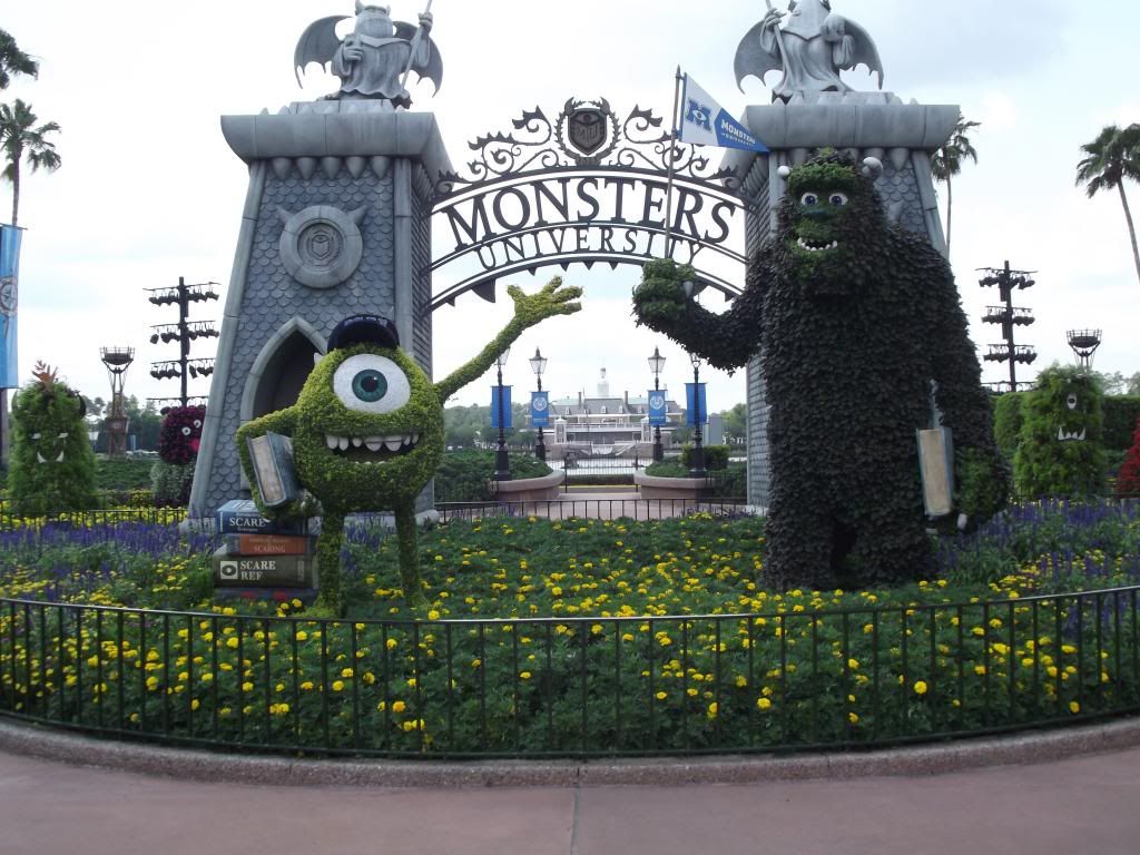 Monsters University Topiary at Disney's EPCOT Park