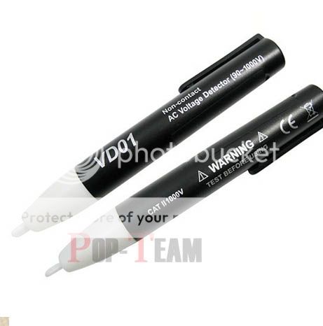 2pcs Non Contact AC Voltage Detector Electric Pen Tester 90 1000V JR3